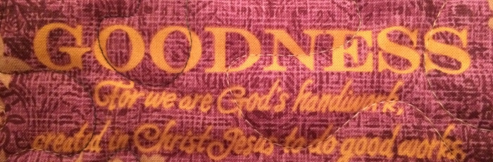 Choose Good Stuff - Quilt Fabric Quote